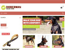 Tablet Screenshot of all-about-doberman-dog-breed.com